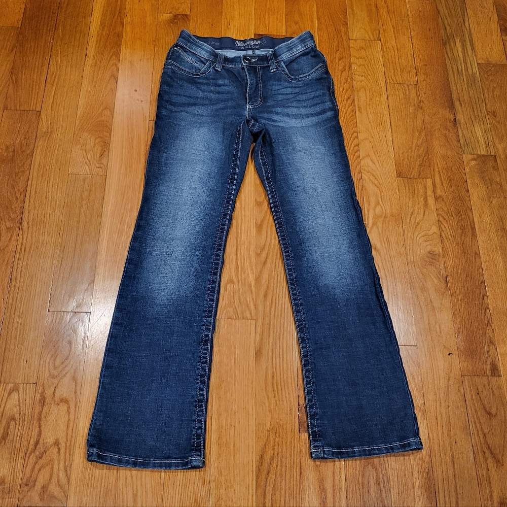 Wrangler Willow Bootcut Dark Blue Jeans Size 7x32